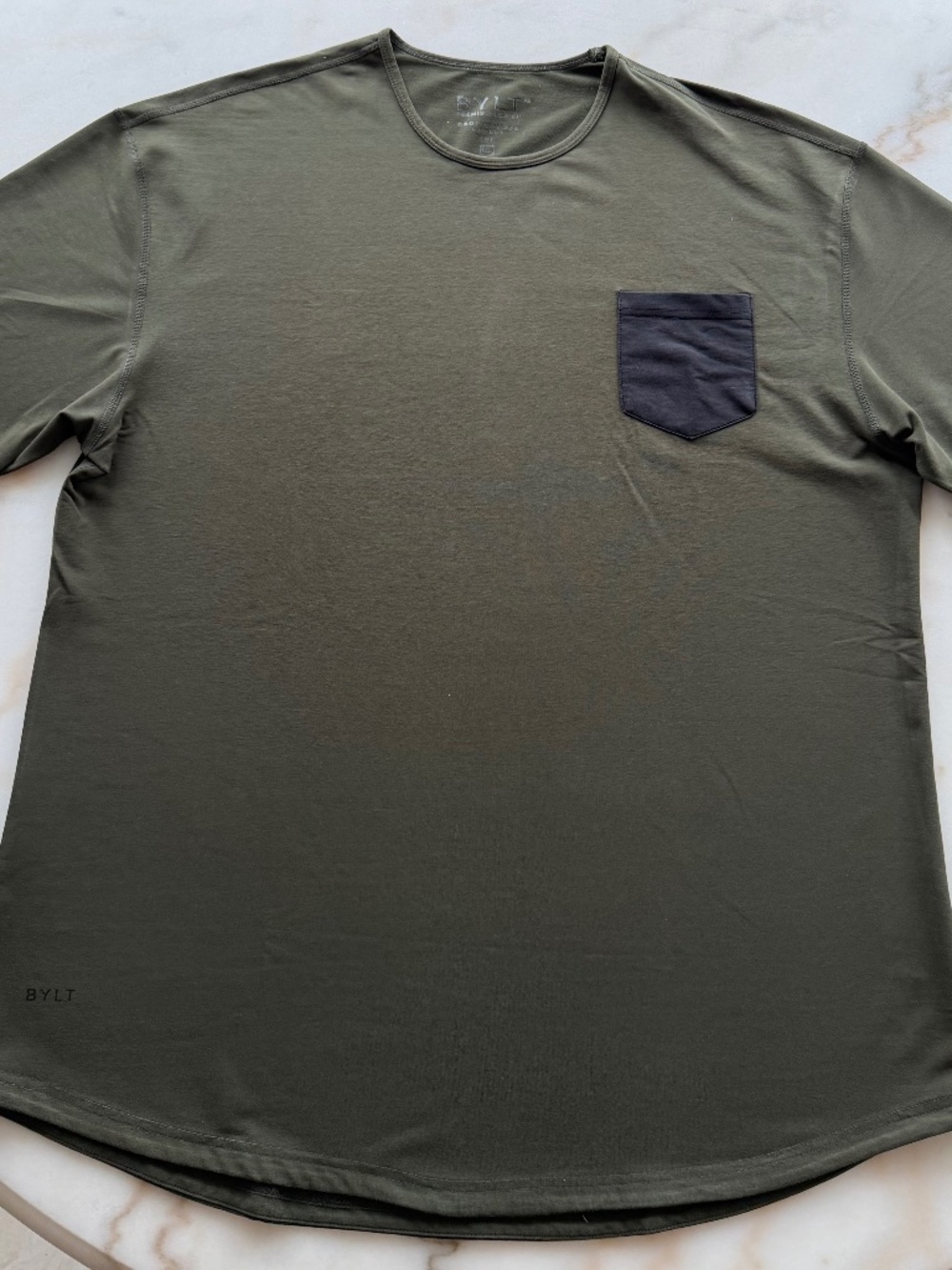 BYLT / XXL / LUX / 70% Cotton, 25% Polyester, 5% Spandex / OD Green w/black